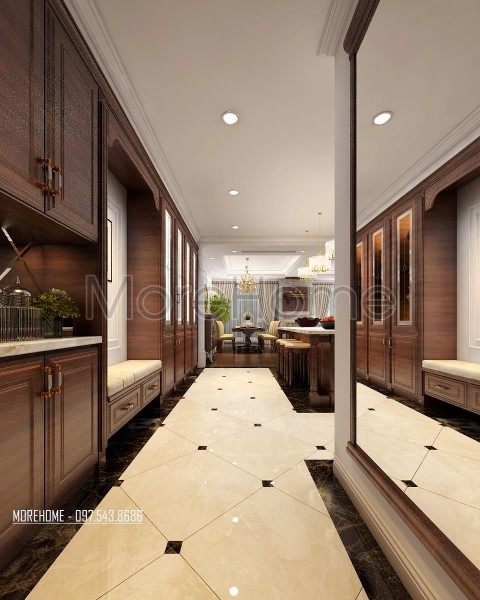 Thiết kế nội thất phòng bếp chung cư Royal City